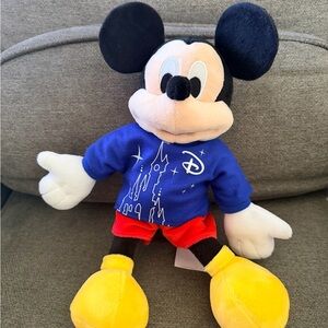 Disneyland Paris Mickey Mouse Plush Toy - Blue and Red